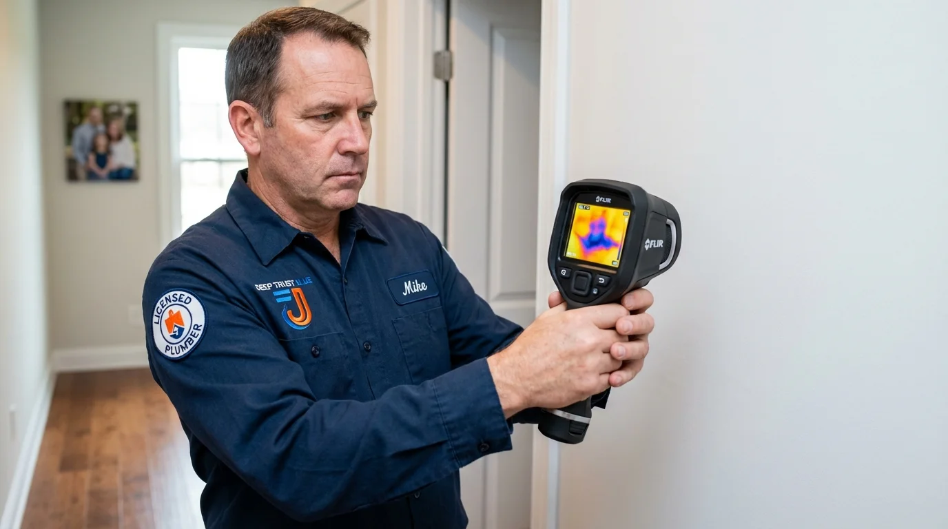 Thermal imaging leak detection by Johns Plumbing LLC in Burney